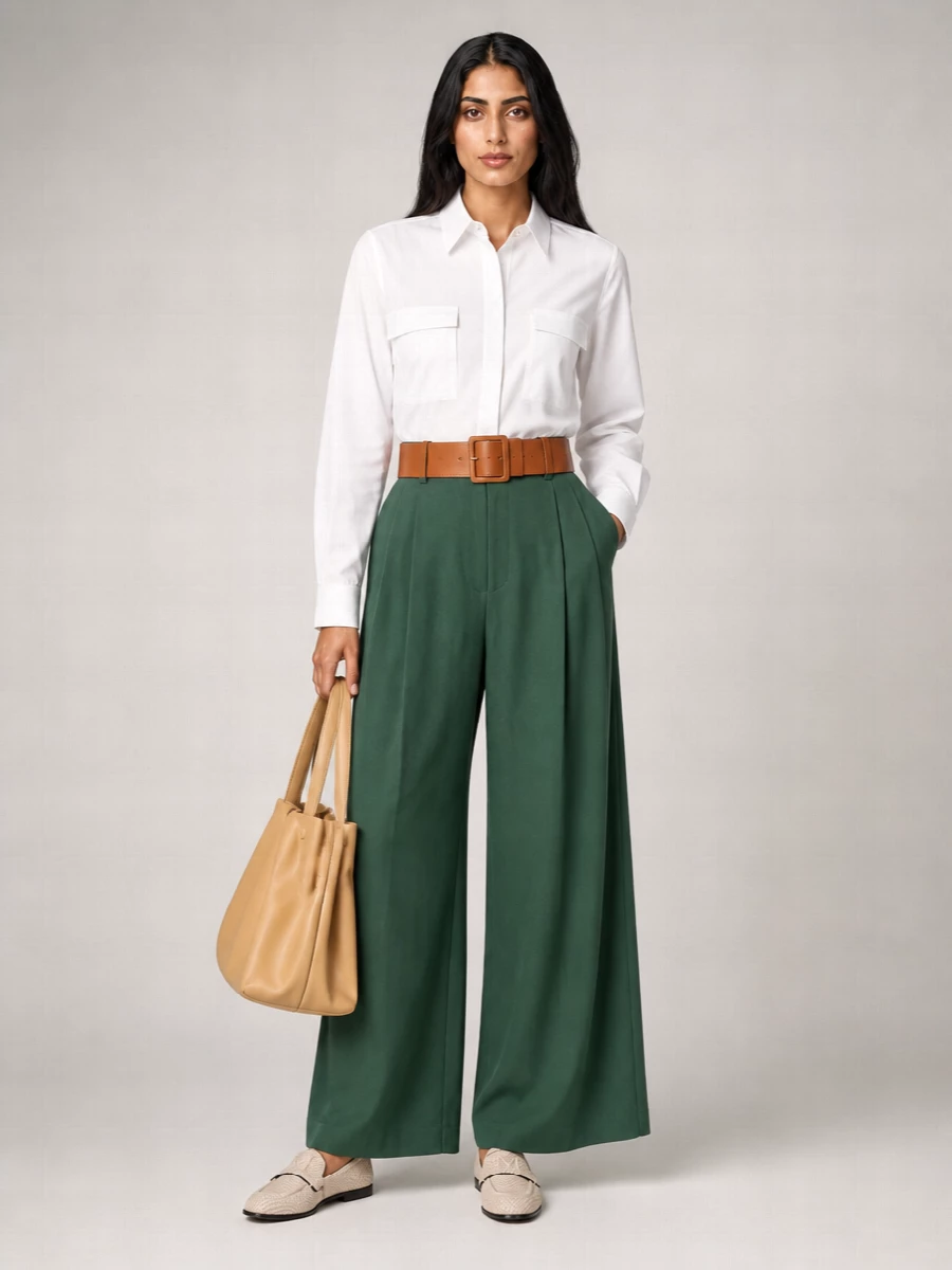 Max Mara Leather Wide Belt
