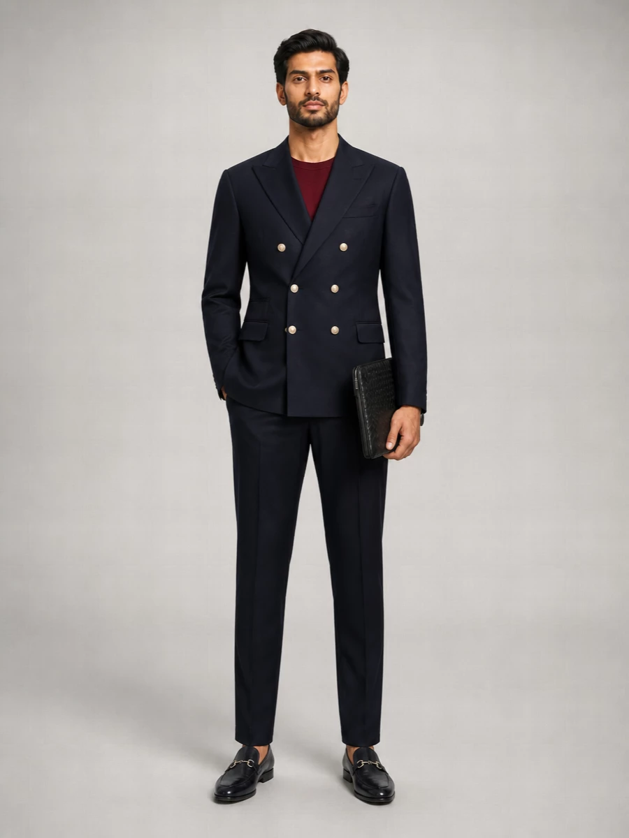 Eleventy Double-Breasted Blazer