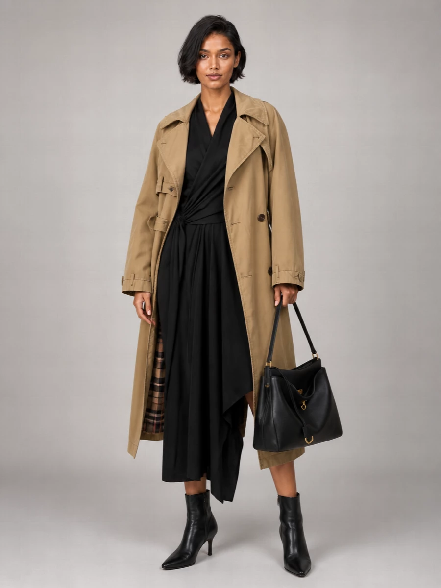 Balenciaga Cotton Single-Breasted Trench Coat
