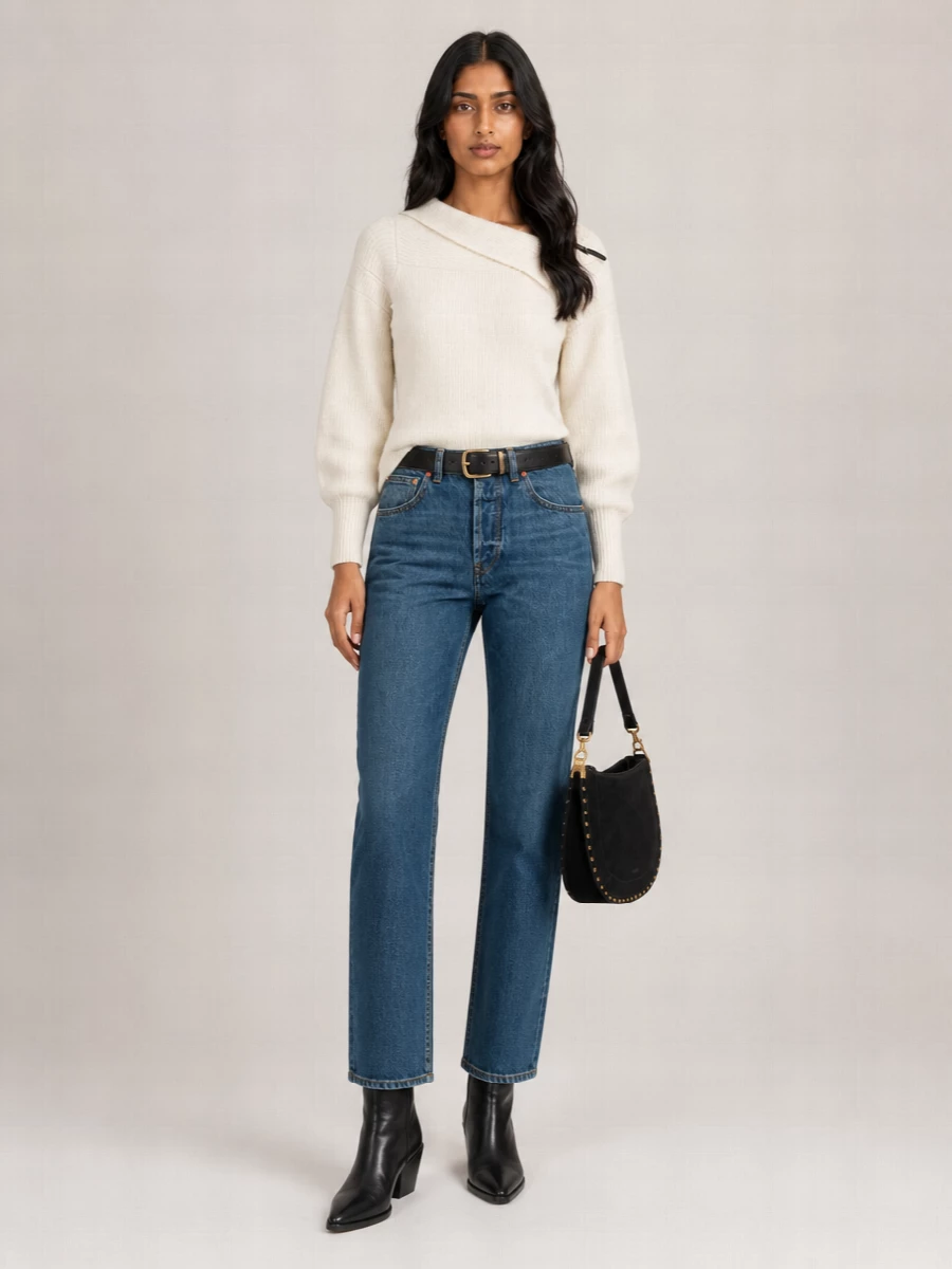 Isabel Marant Straight-Leg Denim Jeans