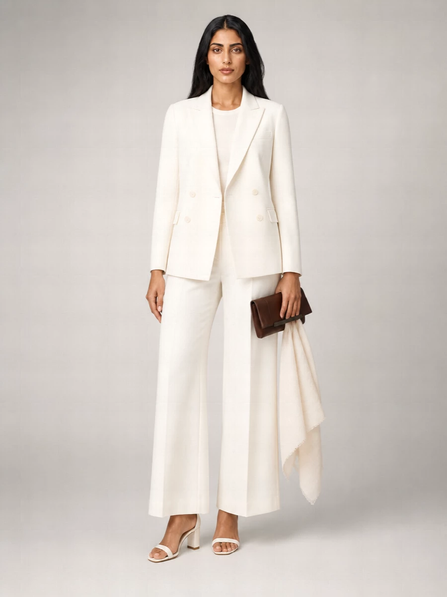 Max Mara Cotton Double-Breasted Blazer