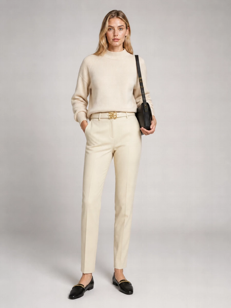 Pinko Cashmere Wool Crewneck Sweatshirt