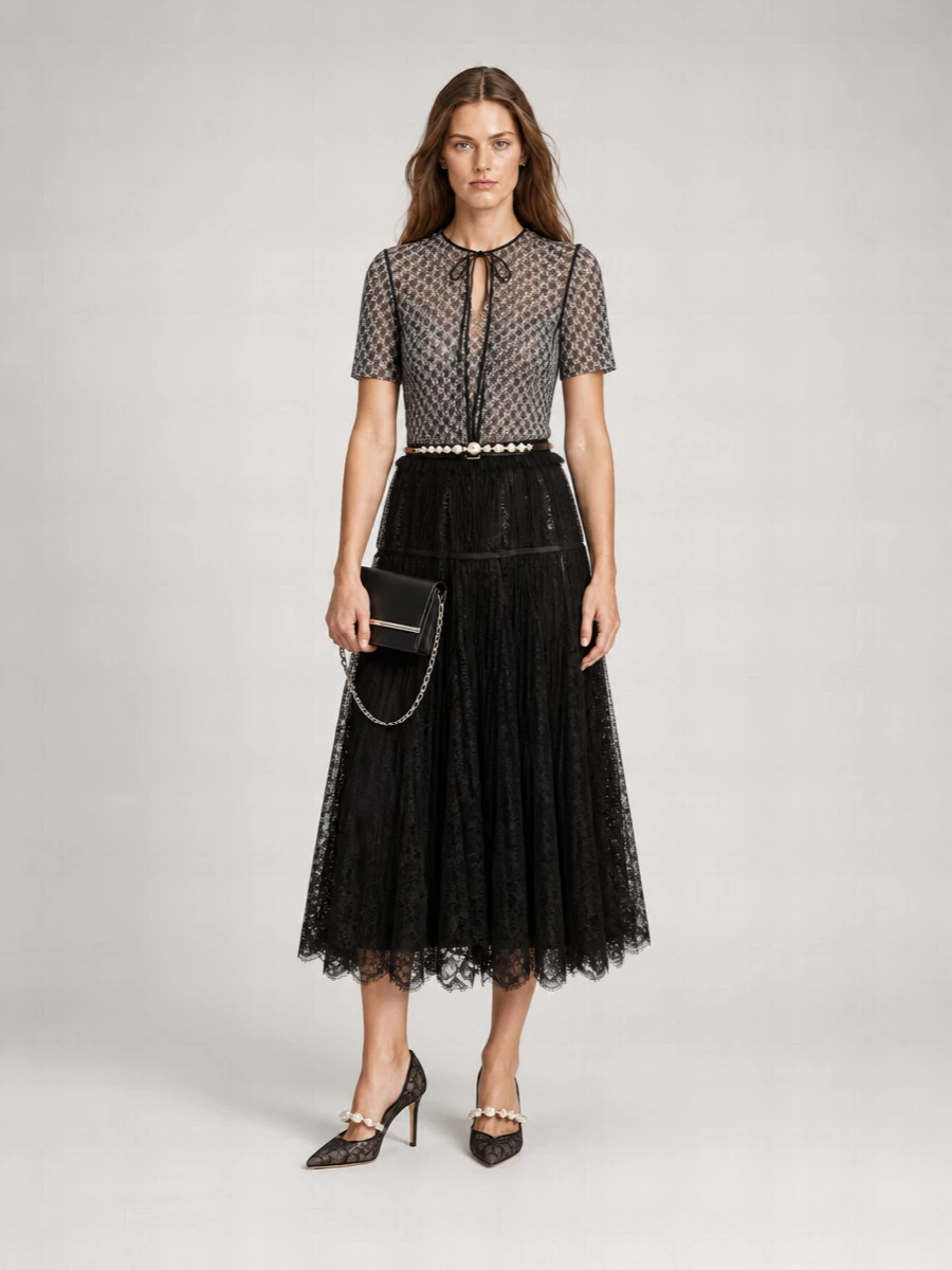 Jw Anderson Lace Midi Dress