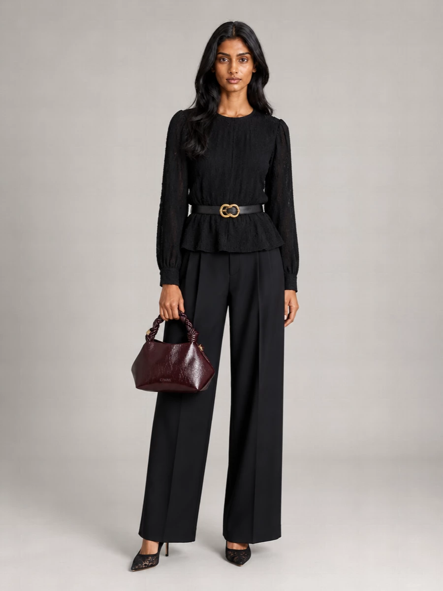 Fabiana Filippi Leather Knot Buckle Belt