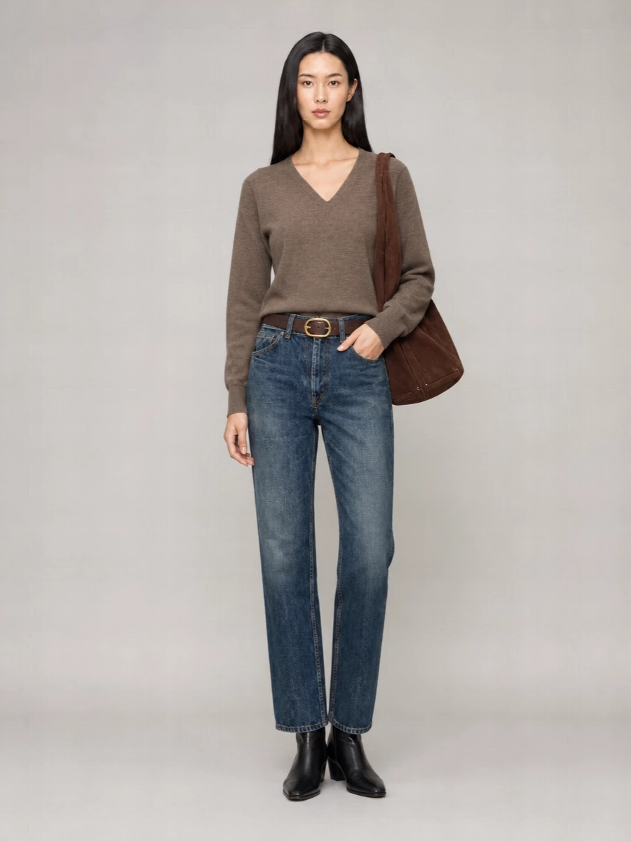 The Row Denim Straight-Leg Jeans