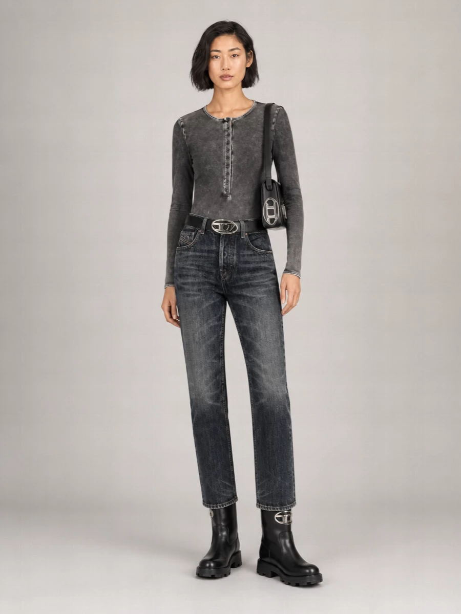 Diesel denim straight-leg jeans