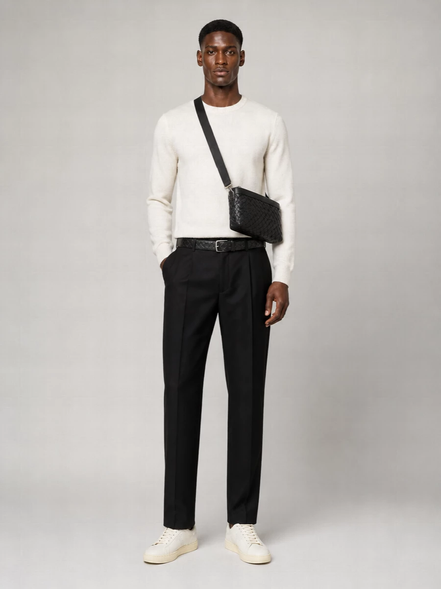 Tom Ford Ribbed Cashmere Silk Crew Neck Sweater