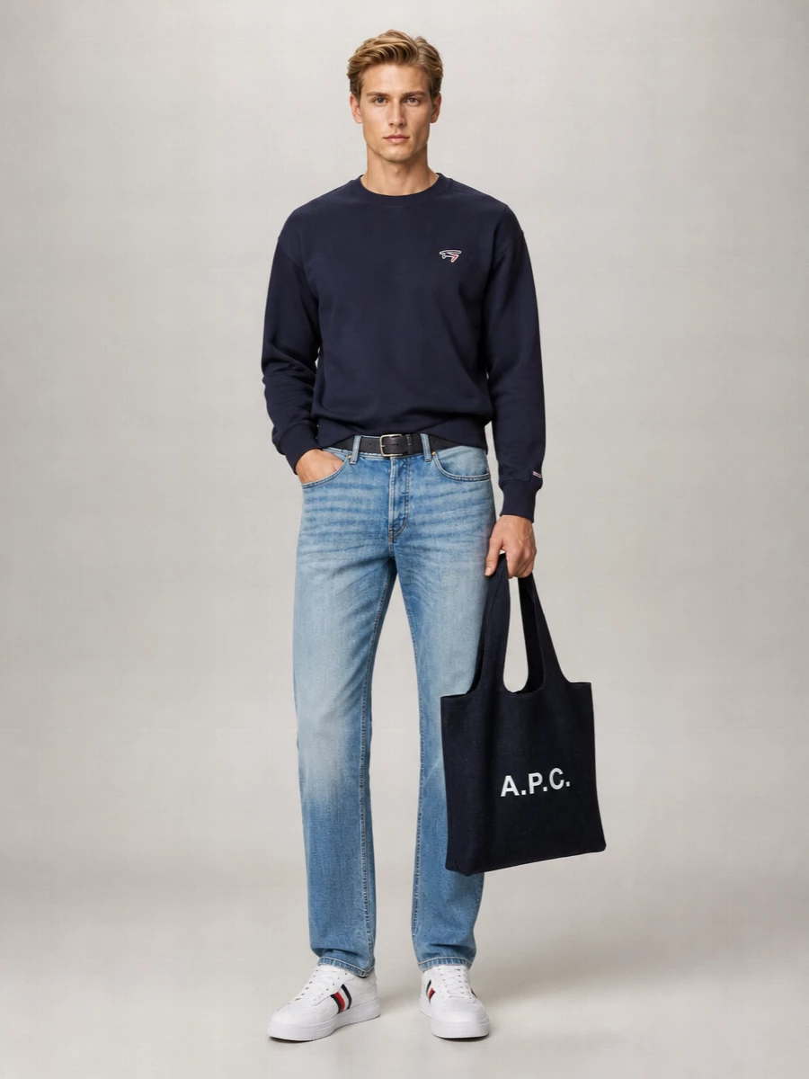Tommy Hilfiger Cotton Blend Logo Sweatshirt