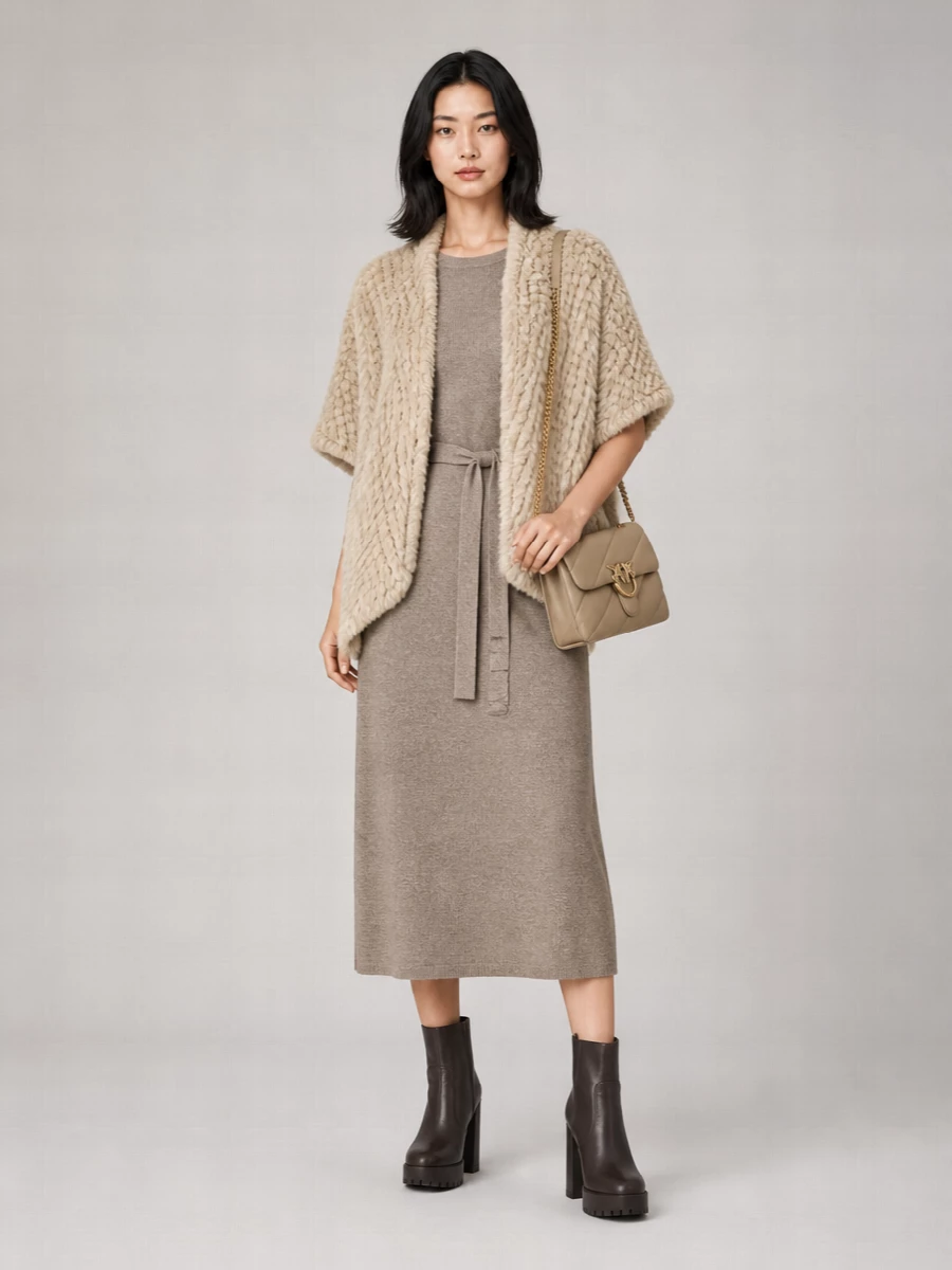Pinko faux fur coat