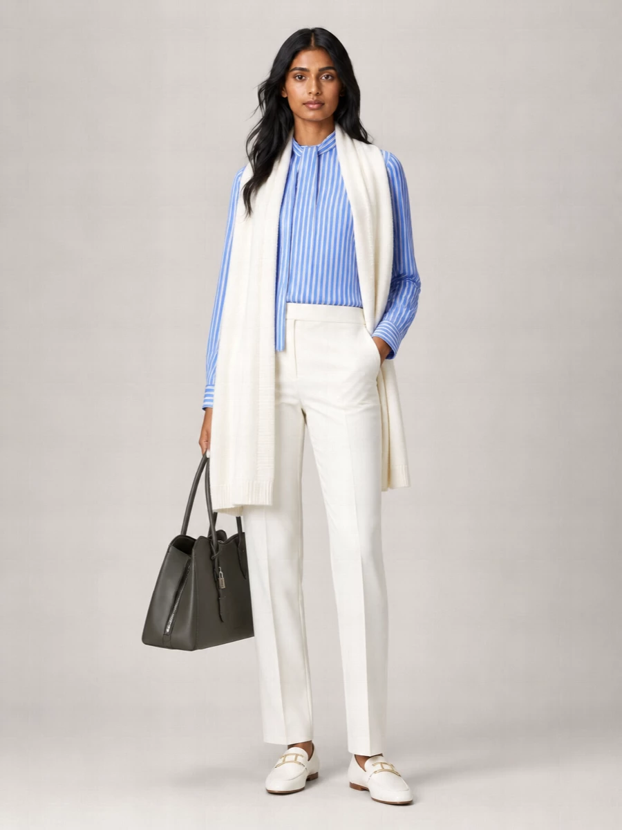 Michael Kors Silk Blend Printed Blouse