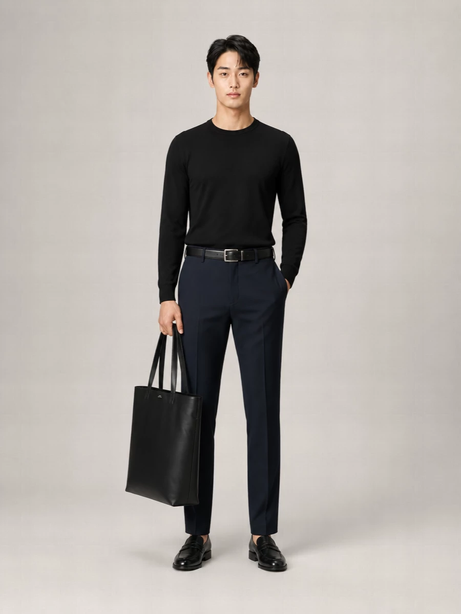 Boss Virgin Wool Crew Neck Sweater