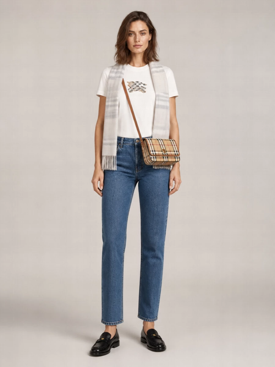 Burberry Graphic Print Short Sleeve Crew Neck T-Shirt