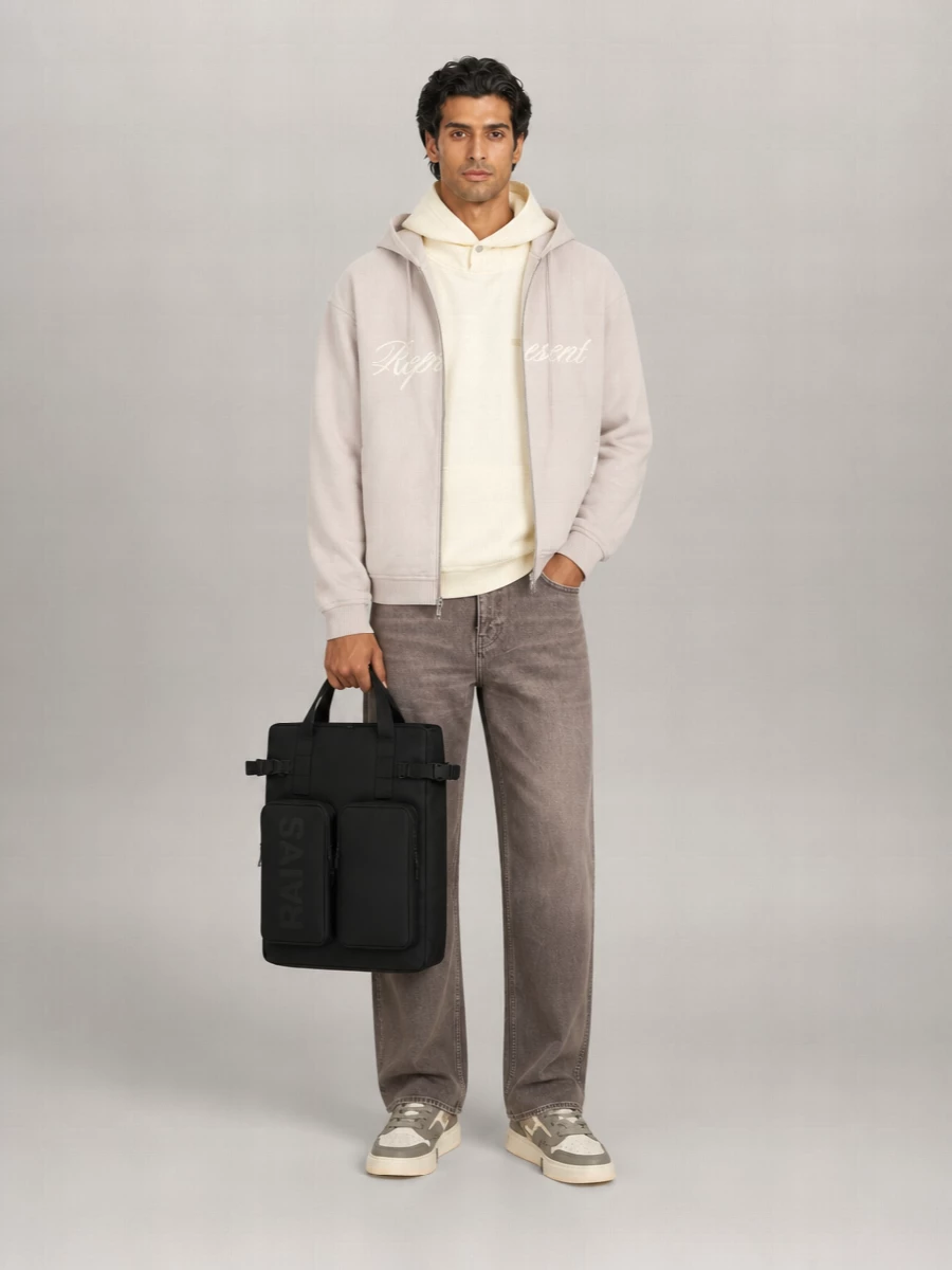 Represent Cotton Hooded Zip Sweatshirt