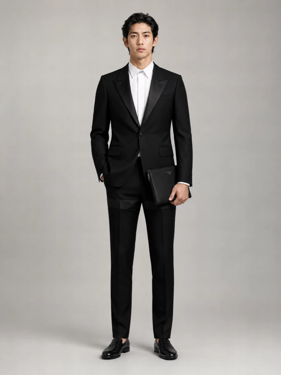 Givenchy Wool Peak Lapel Blazer