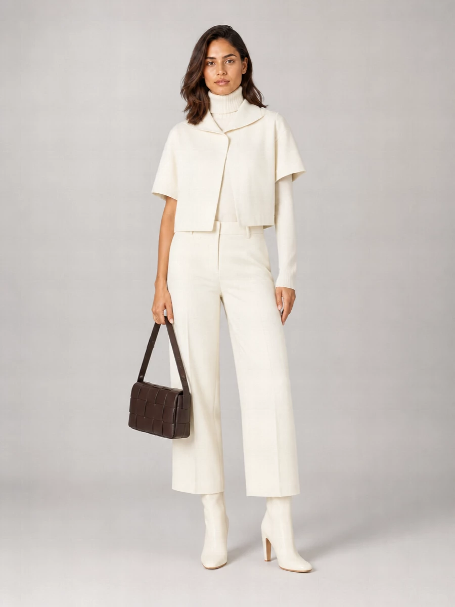 Bottega Veneta Wool Cropped Jacket