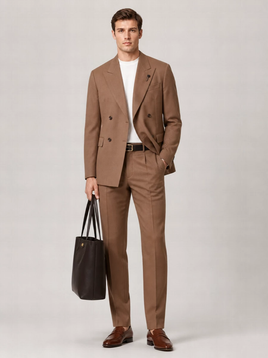 Lardini Wool Straight-Leg Trousers