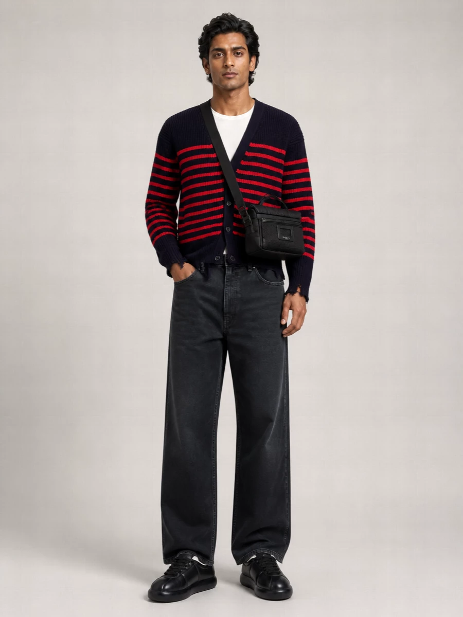 Marni Striped Wool Cardigan