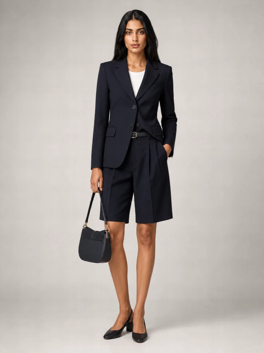 Max Mara virgin wool bermuda tailored shorts