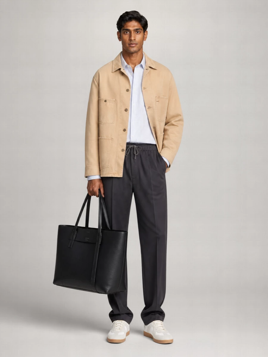 Maison Margiela Herringbone Shirt Jacket