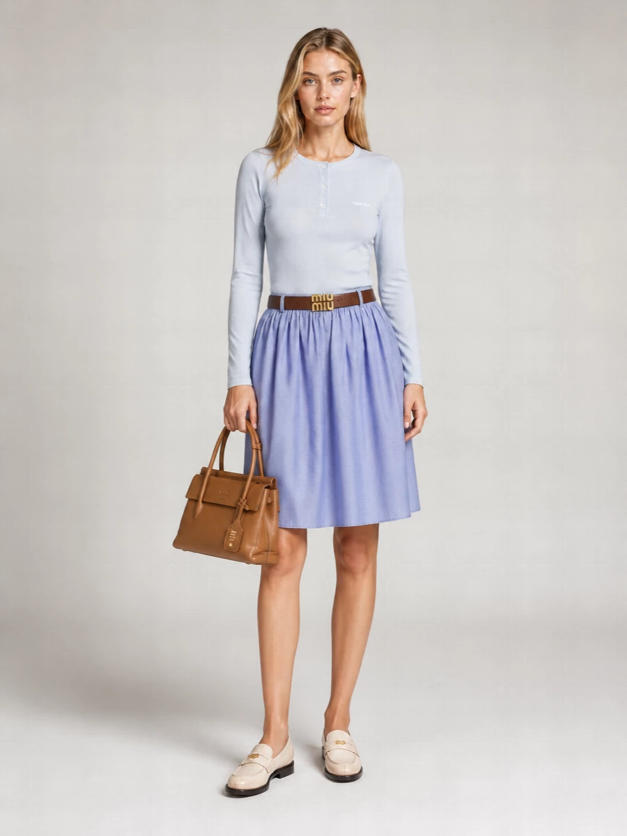 Miu Miu Versatile Adjustable Leather Belt