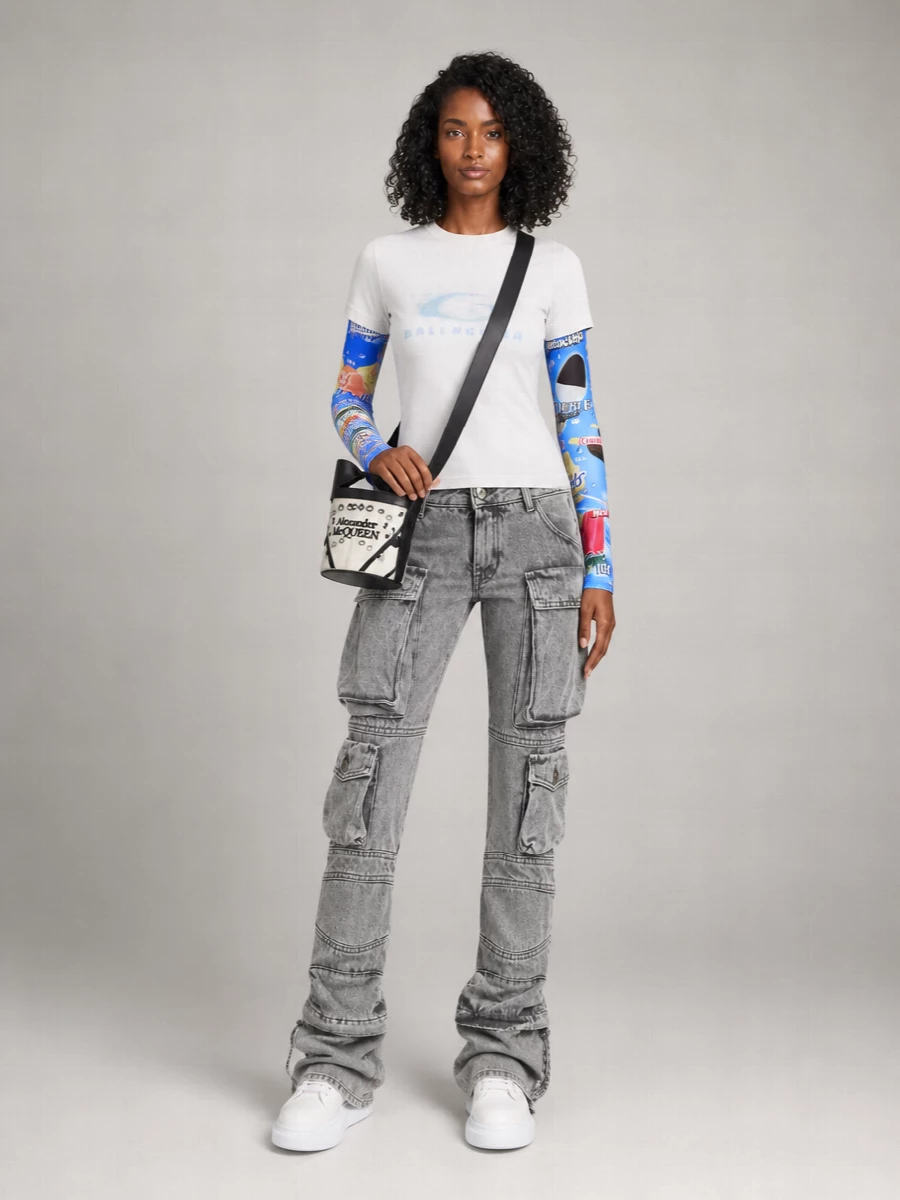 Alexander Mcqueen Leather Oversized Low-Top Sneakers