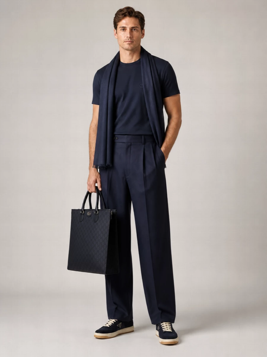 Giorgio Armani Cotton Crew Neck T-Shirt