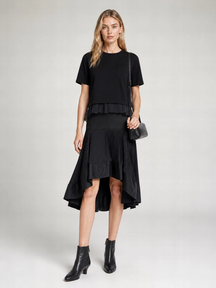 Sacai Cotton Jersey T-Shirt