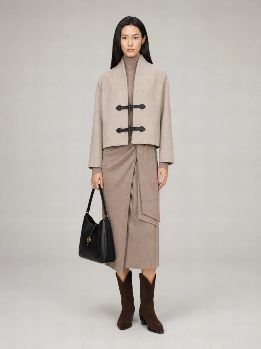 Isabel Marant Cashmere Wool V-Neck Coat