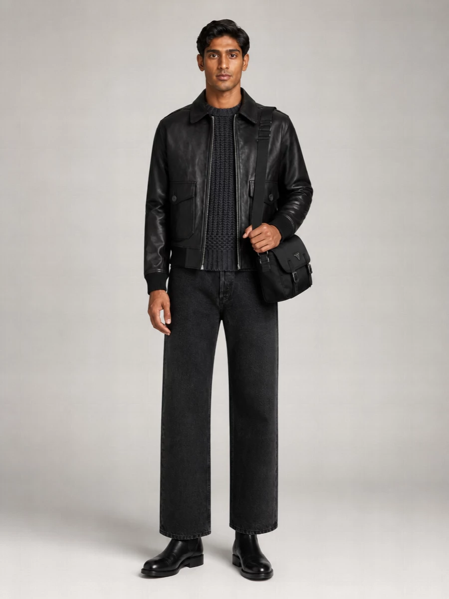 A.p.c. Leather Gael Jacket