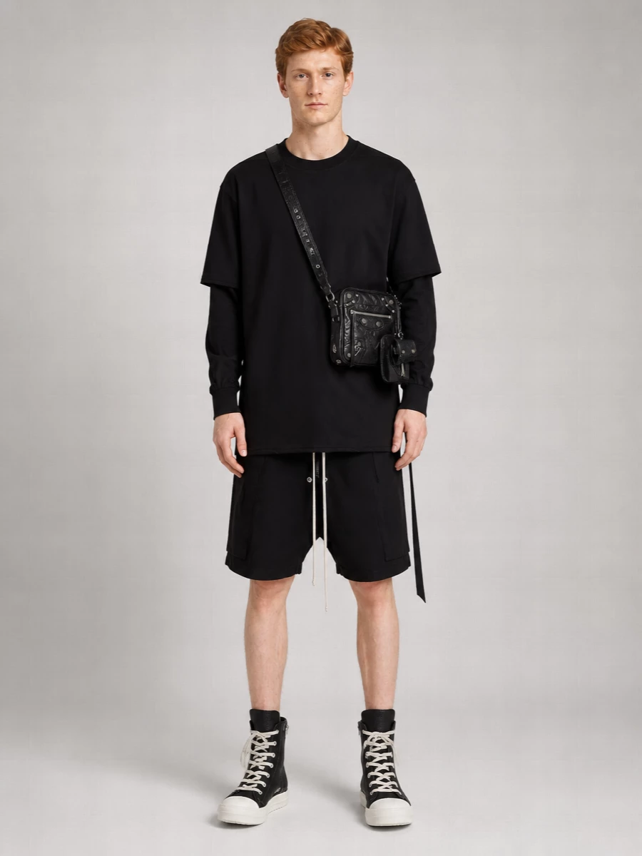 Rick Owens Drkshdw Layered Long-Sleeve T-Shirt