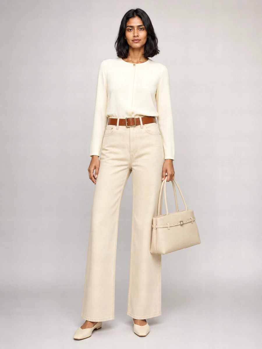 Mother Denim High-Rise Ankle-Length Wide-Leg Jeans