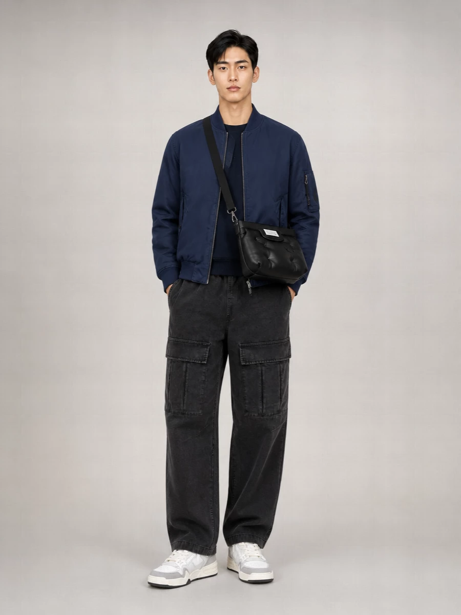 C.p. Company Nylon Padded Bomber Jacket