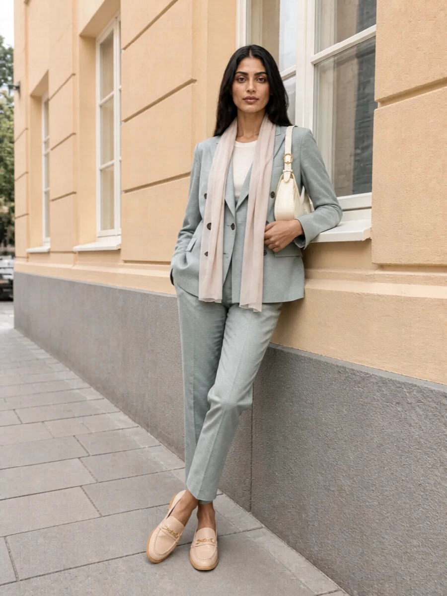 Circolo 1901 blazer tonal tailored trousers
