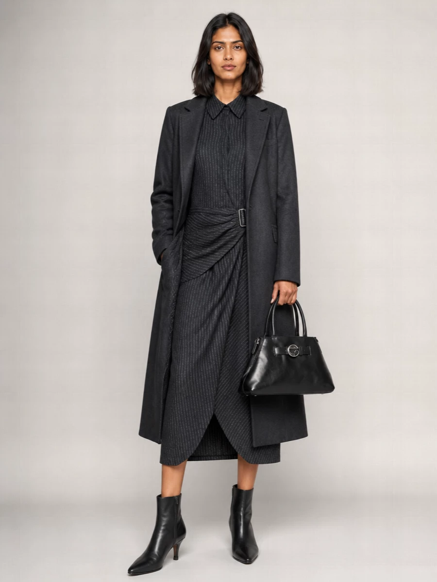 Tagliatore cashmere virgin wool double-breasted coat