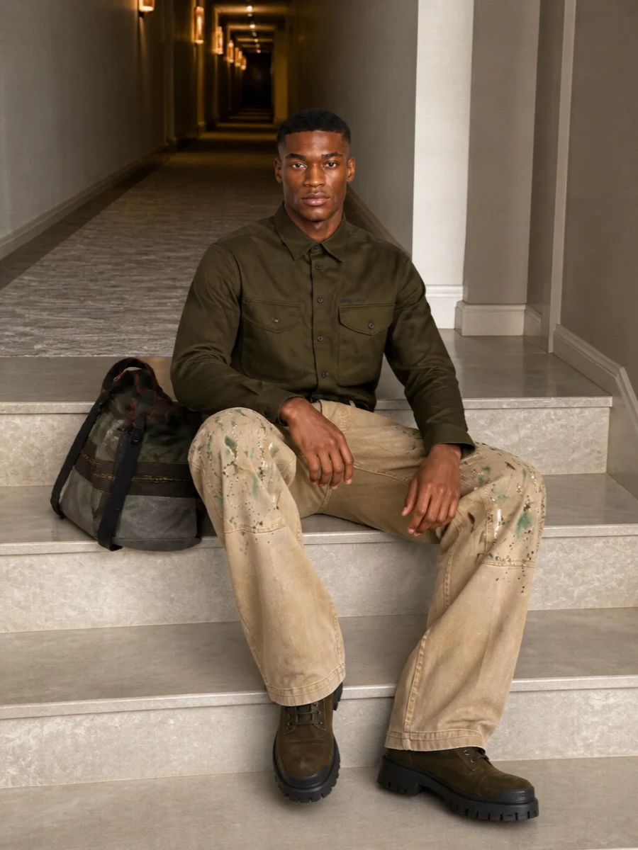 Dsquared2 cargos utility shirt balenciaga boots