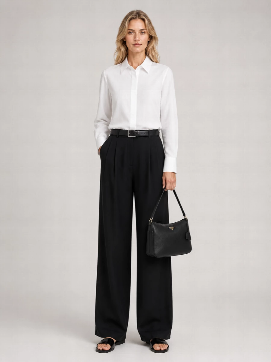 Fabiana Filippi Viscose-Blend High-Rise Wide-Leg Trousers