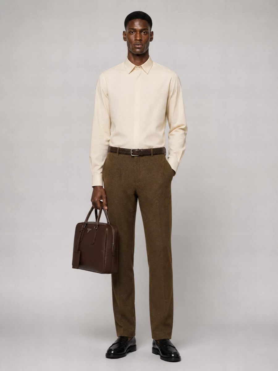 Jil Sander Virgin Wool Straight-Leg Trousers