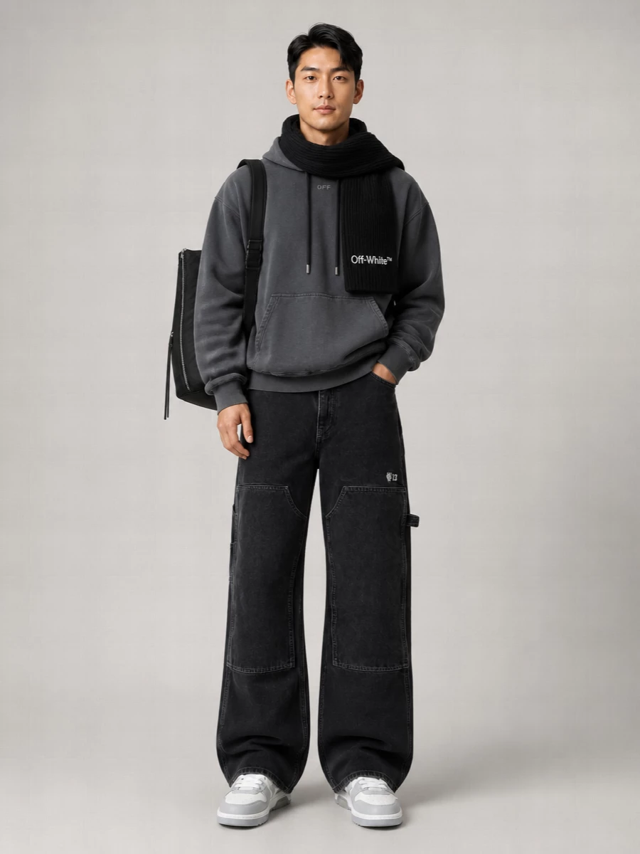 Off-White Cotton Sweatshirt