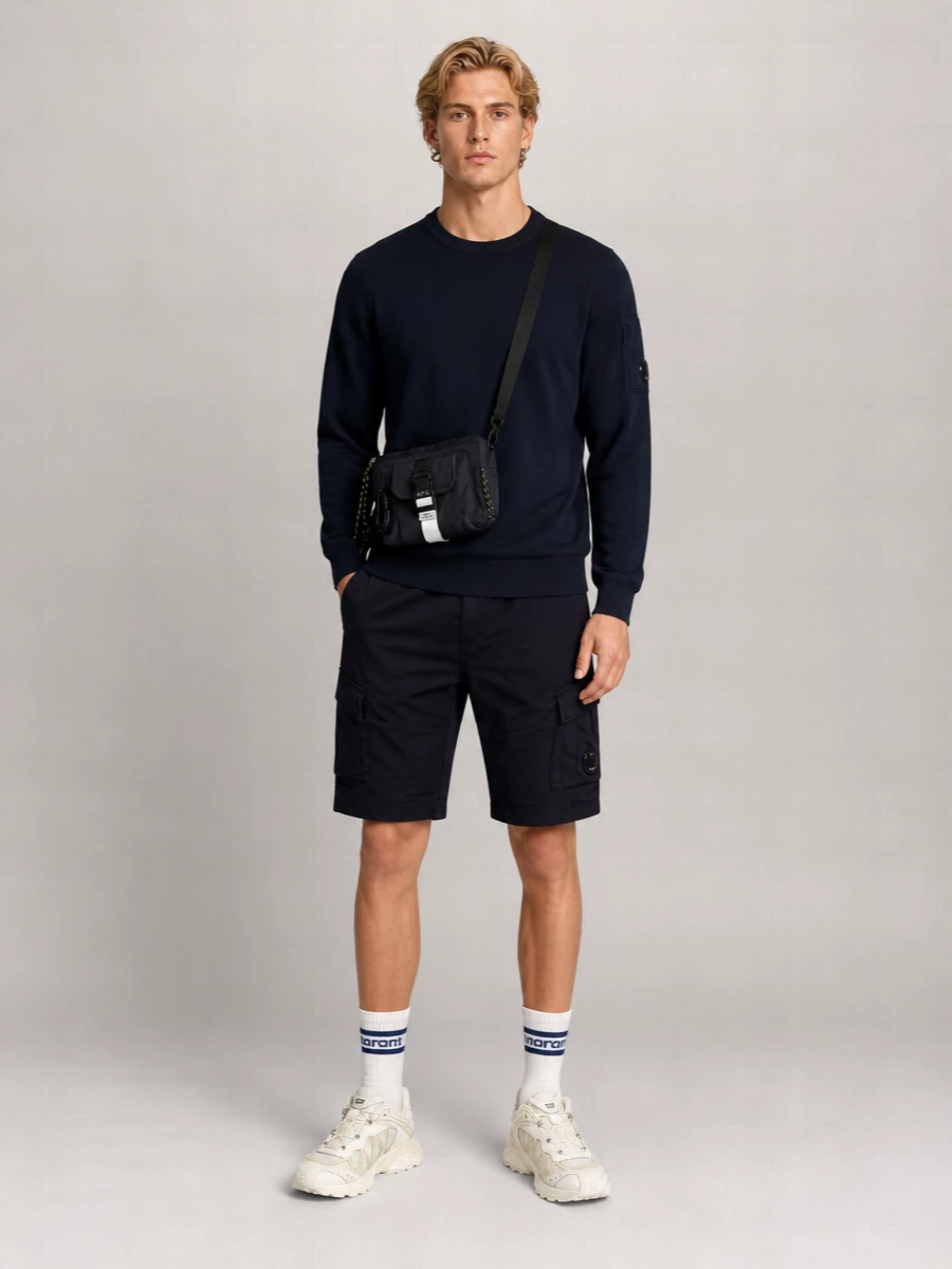 C.p. Company Stretch Cotton Regular-Fit Cargo Shorts