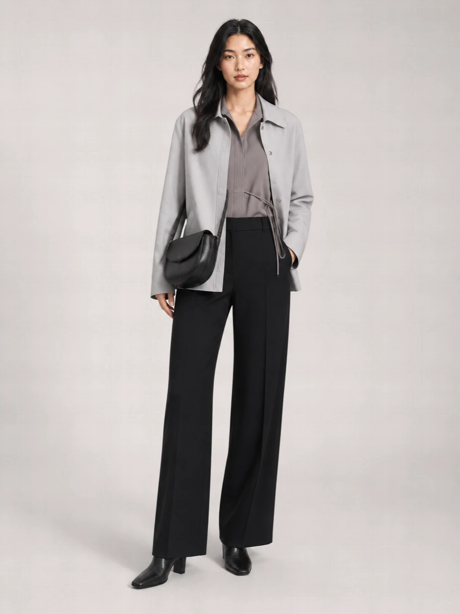 Jil Sander Cotton Taffeta Fitted Jacket