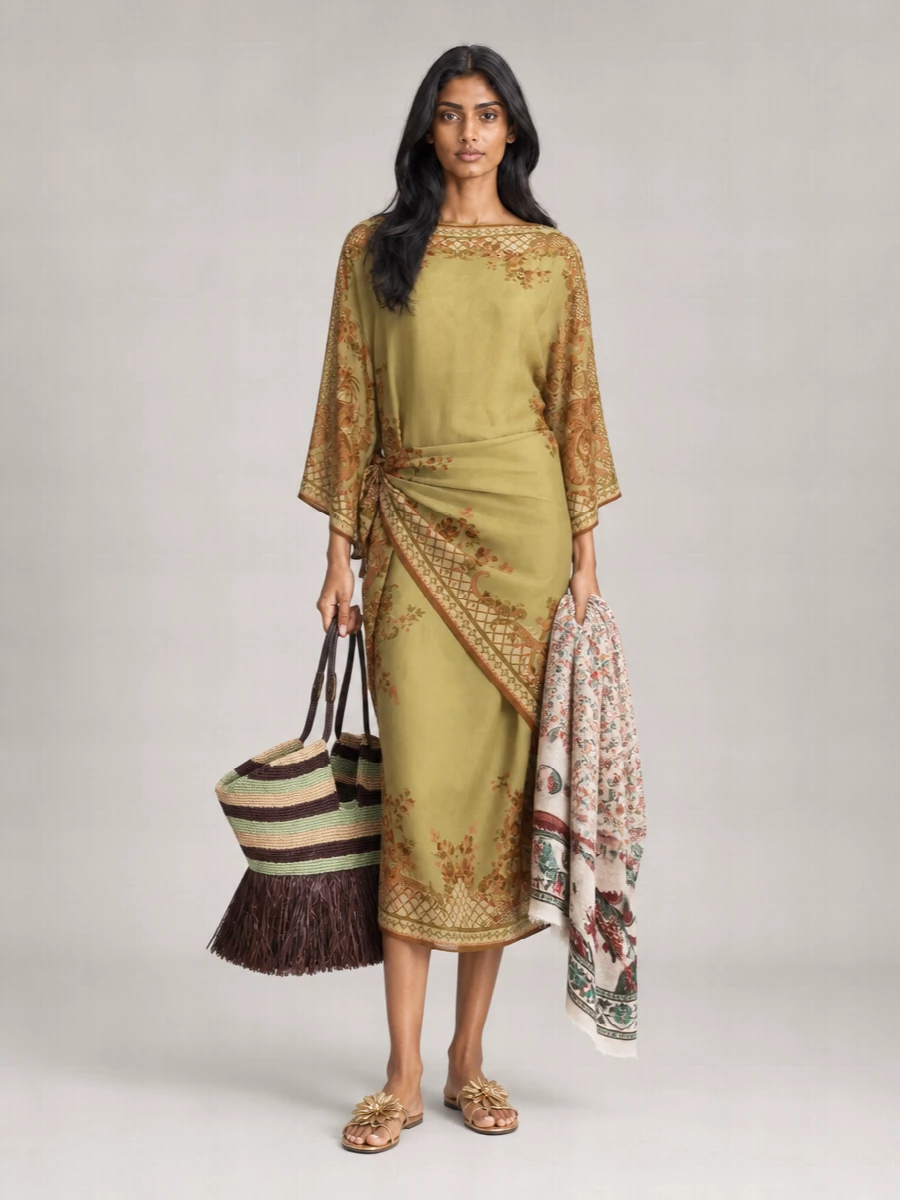Zimmermann Silk Aster Midi Beach Cover-Up