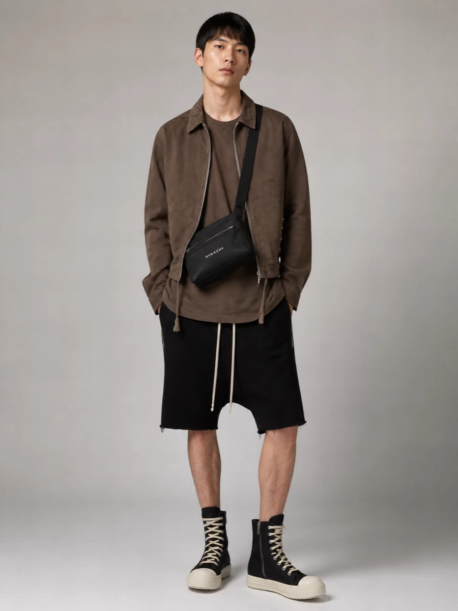 Rick Owens Drkshdw Cotton Single Breasted Coat