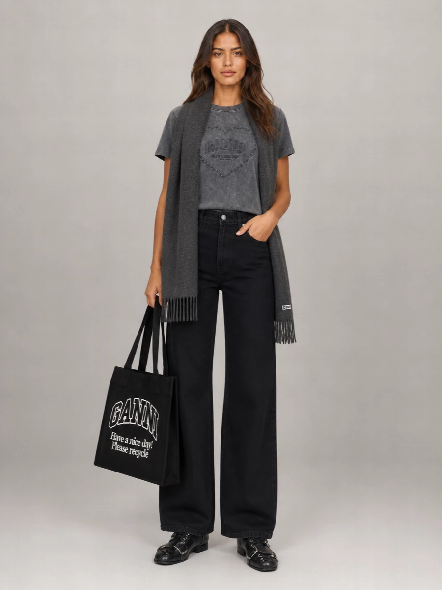 Ganni Organic Cotton T-Shirt