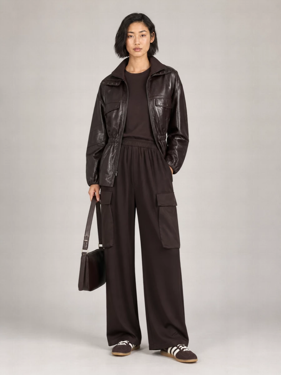 The Frankie Shop Leather Coat