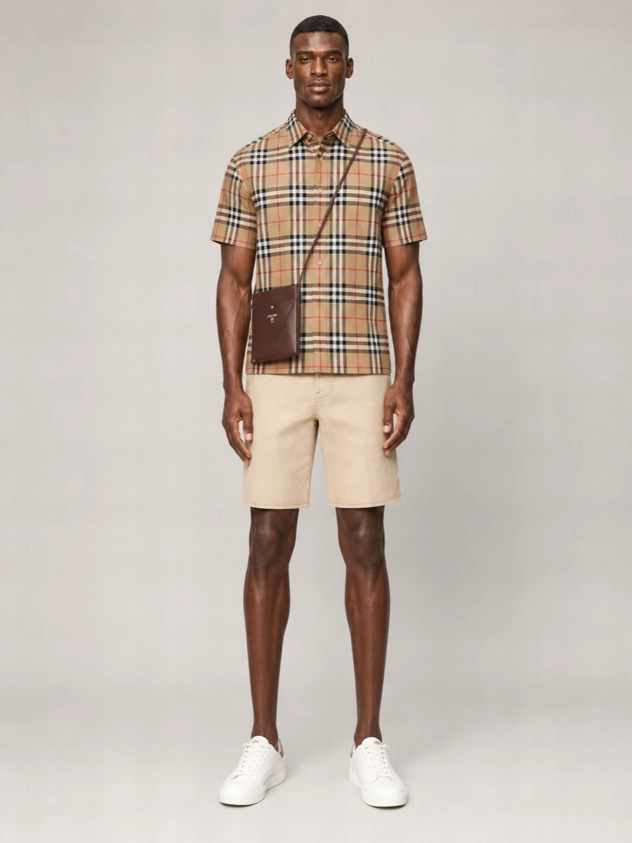 Burberry Checked Cotton Shirt