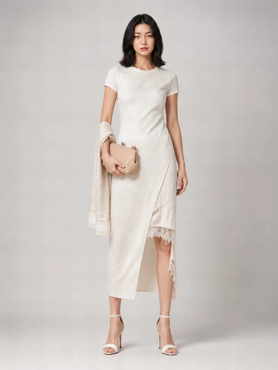 Jw Anderson Asymmetric Layered Maxi Dress