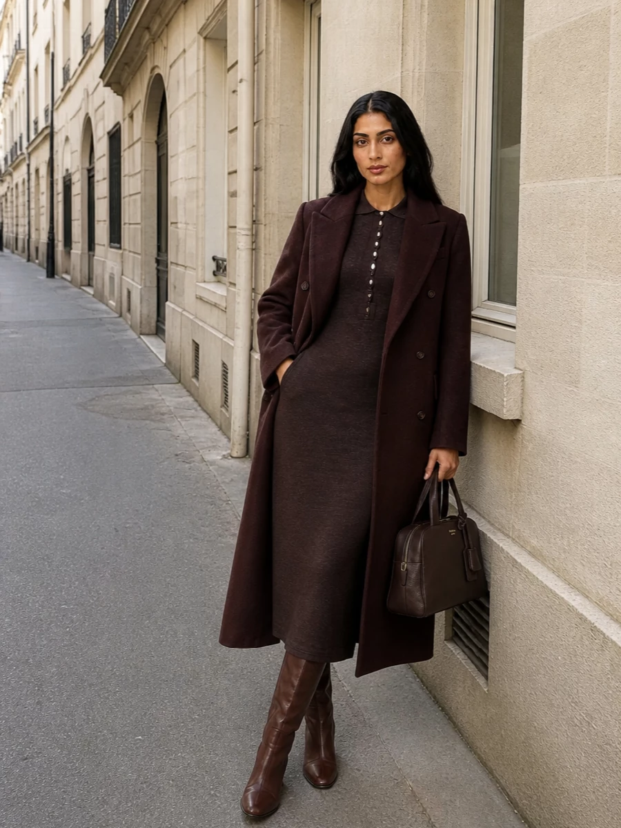Brunello cucinelli coat jacquemus knit maxi dress