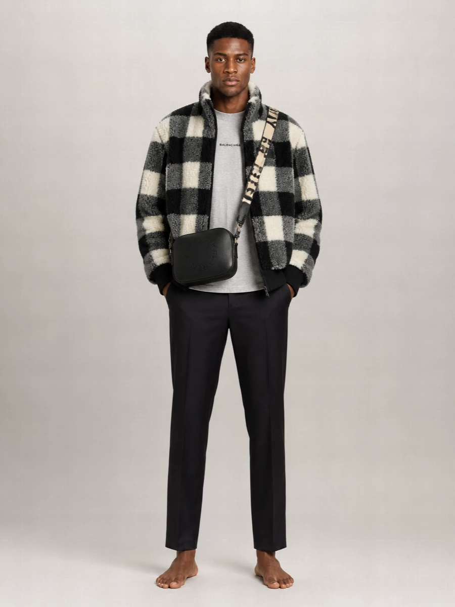 Givenchy Checked Oversized Padded Jacket