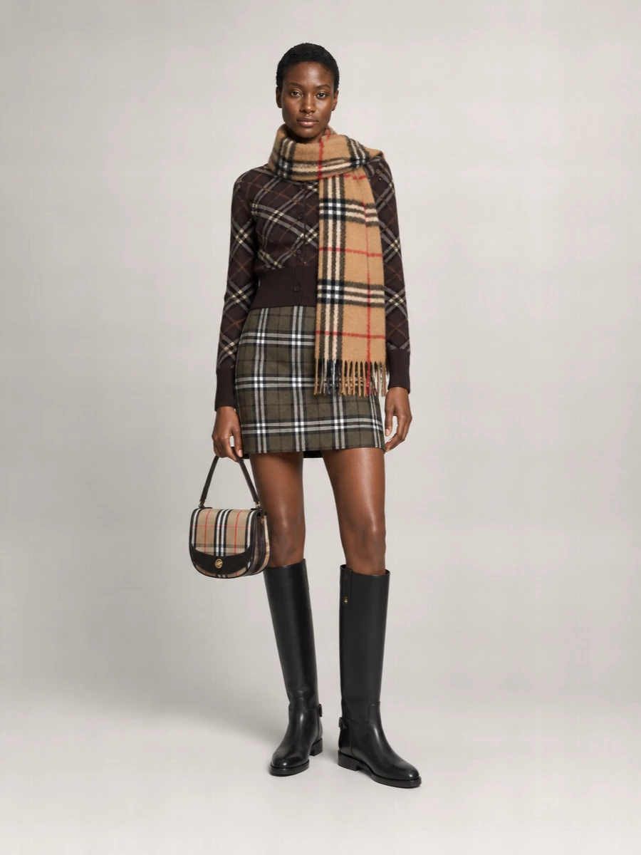 Burberry Wool Mini Skirt