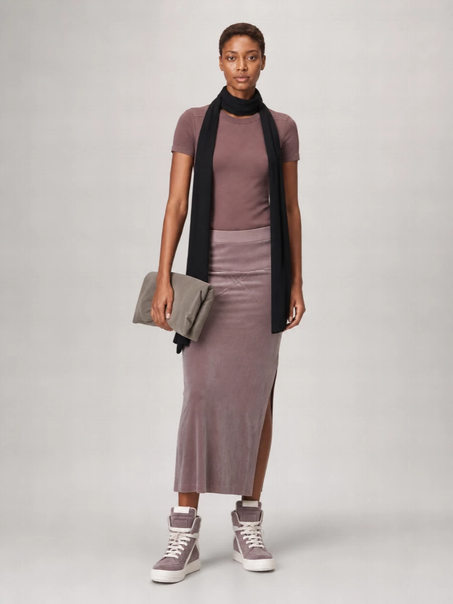 Rick Owens Silk Down Padded Scarf